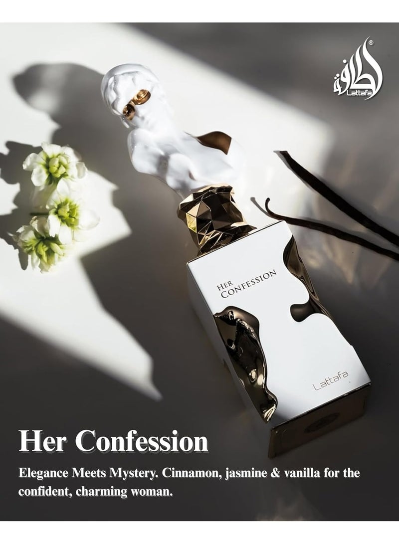Lattafa Her Confession for Women Eau de Parfum Spray, 3.4 Ounce / 100 ml - Image 3